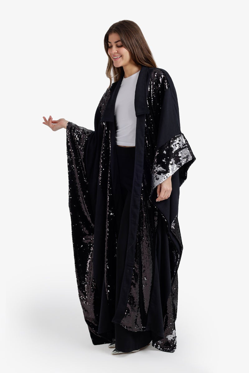 كارينا كيمونو طويل مزين بترتر - Image 3